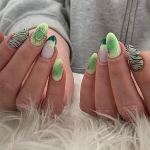 Gel X Almond Shape W Art